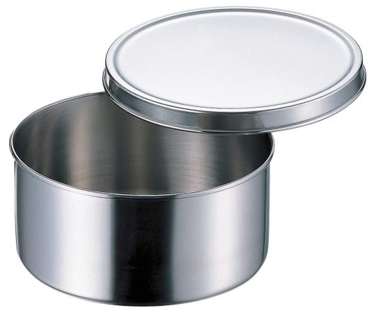 18-8丸型調味料入（ツマミ無）8cm　031451008 1個