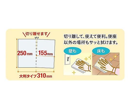 流せるトイレクリーナー大判 GF 2個入　4228-9760 1パック(2個入)