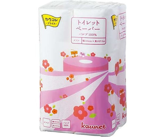 Toilet paper (pulp) W27.5m 12 pieces 4228-3928 1 pack (12 pieces)