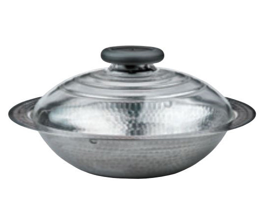 フタがガラスの IH 対応ステンレス鍋 26 雪平　MIS-26 1個/箱