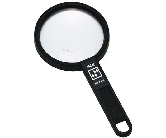 Handheld plastic magnifier, magnifying glass, plastic lens, 2x, small lens, 4x, 90mm, RP-90, 1 piece