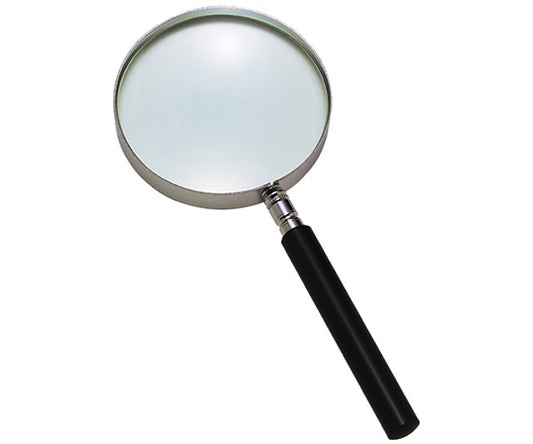 Handheld magnifying glass with glass lens, 3.5x magnification, 50mm, R-50, 1 piece