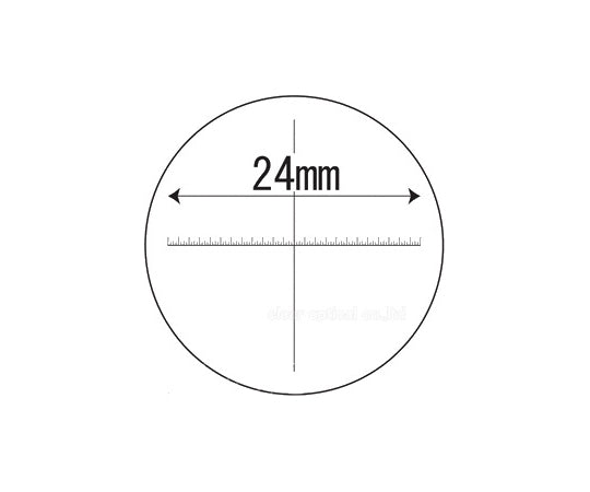 0.1mm目盛付　スケールルーペ　10倍　30mm　P-1030 1個