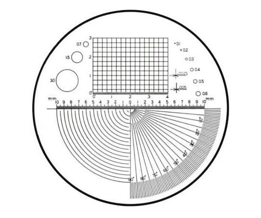 Glass scale Φ35mm (Type 1) P-201N 1 piece