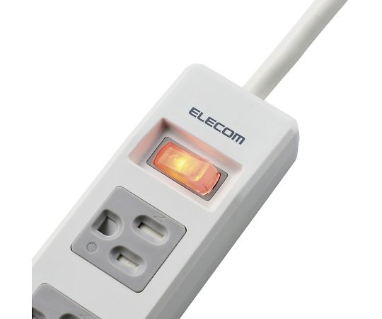 Tap 3P6 outlets 2P sockets Group switch With magnet and dust shutter 3m RoHS compliant T-T10-3630WH/RS 1 piece