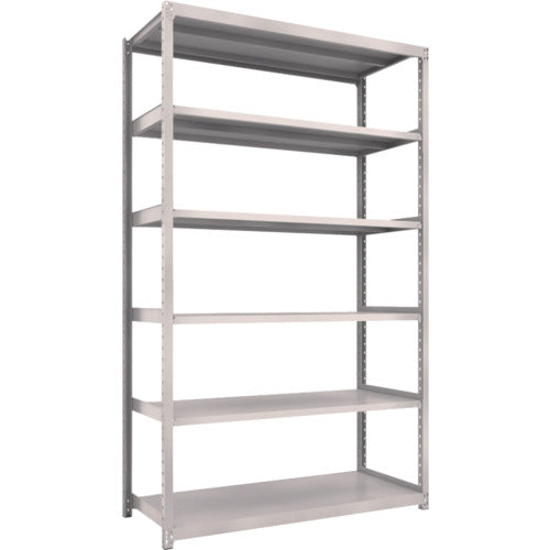 TRUSCCO 스틸 랙 M2형 경중량 선반 1460×880×H2400 6단 단품 네오 그레이 M2-8596 1 S