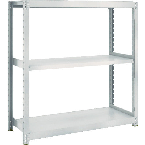 TRUSCO Steel Rack M2 Type Light-Medium Duty Shelf 1460 x 880 x H1200 3 Tiers Single Unit Neo Gray M2-4593 1 S