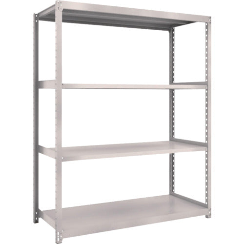 TRUSCCO 스틸 랙 M2형 경중량 선반 1460×880×H1800 4단 단품 네오 그레이 M2-6594 ​​1 S