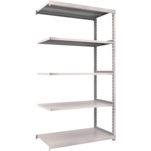 TRUSCO Steel Rack M2 Type Light-Medium Duty Shelf 1160 x 880 x H2100 5 Tiers Connected Neo Gray M2-7495B 1 S