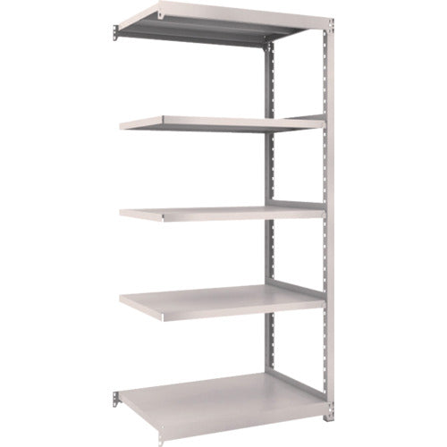 ＴＲＵＳＣＯ　　スチールラック　Ｍ２型軽中量棚　８６０×８８０×Ｈ１８００　５段　連結　　ネオグレー　M2-6395B　1 Ｓ