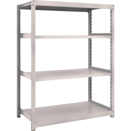 ＴＲＵＳＣＯ　　スチールラック　Ｍ２型軽中量棚　１１６０×８８０×Ｈ１５００　４段　単体　　ネオグレー　M2-5494　1 Ｓ