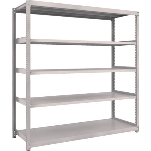 TRUSCO Steel Rack M2 Type Light-Medium Duty Shelf 1760 x 880 x H1800 5 Tiers Single Unit Neo Gray M2-6695 1 S