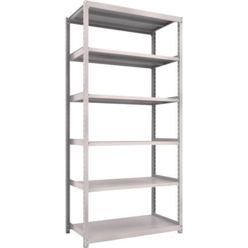 TRUSCCO 스틸 랙 M2형 경중량 선반 1160×880×H2400 6단 단품 네오 그레이 M2-8496 1 S