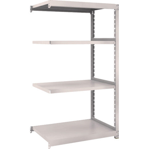 ＴＲＵＳＣＯ　　スチールラック　Ｍ２型軽中量棚　８６０×８８０×Ｈ１５００　４段　連結　　ネオグレー　M2-5394B　1 Ｓ