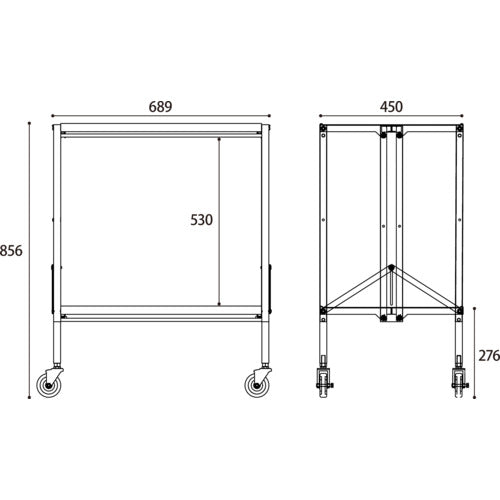 Dandy Chalier Wagon High 2-Tier CWH-T2 1 Unit
