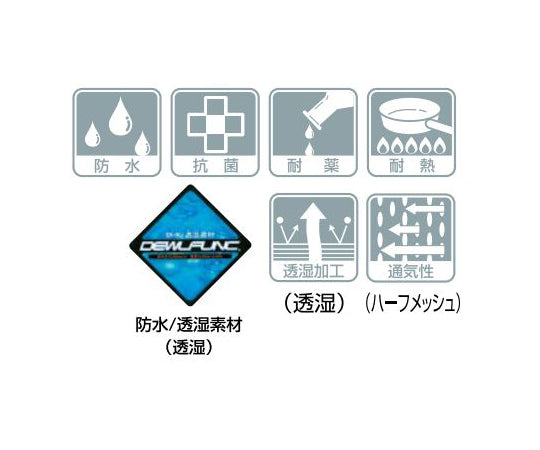 センシア®アームカバー　ハーフメッシュタイプ　ブルー　A1900-11 1双