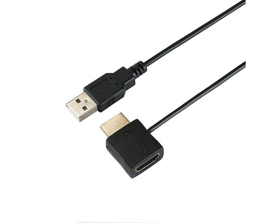 HDMI電源アダプタ　HDMIタイプAメス-HDMIタイプAオス-USB標準オスコネクタ　HDMI-138USB 1個