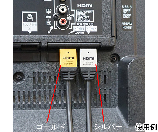 ハイスピードHDMIケーブル　0.7m　ゴールド　4K/60p　HDR　3D　HEC　ARC　リンク機能　HDM07-281GD 1個