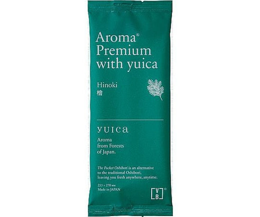 高級アロマ配合おしぼり　AROMAプレミアムwith　yuica　ヒノキ　300枚入　YUICAHK 1箱(300枚入)