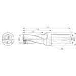 京セラ　マジックドリル　ＤＲＺ型用ホルダ　加工深さ２×ＤＣ　S40-DRZ3774-12　1 個