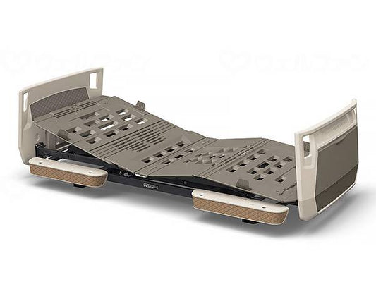 Paramount Bed Rakusho Plus X-leg 3 motor OP camel/B grey 83cm width