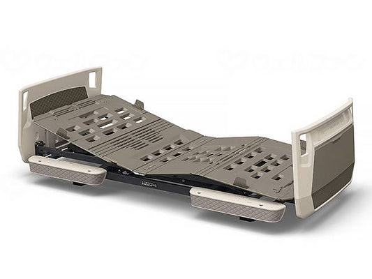 Paramount Bed Rakusho Plus X-leg 3 motor OP Grey/B Moss Green 91cm width