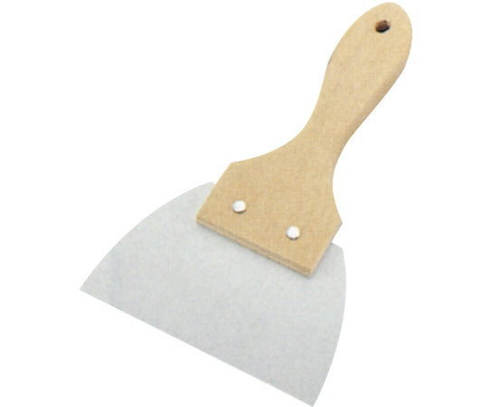 HG Wooden Handle Silicone Triangle Rubber Spatula Large 1pc