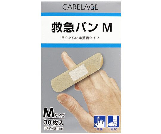 CARELAGE 구급 밴 반투명 타입 M사이즈 30장입 1개(30장입)