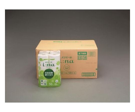 トイレットペーパー(ﾀﾞﾌﾞﾙ/50m/72ﾛｰﾙ)　EA929AD-12 1箱(72ロール入)