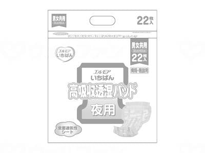 カミ商事Gいちばん高吸収透湿ﾊﾟｯﾄﾞ 男女共用 袋