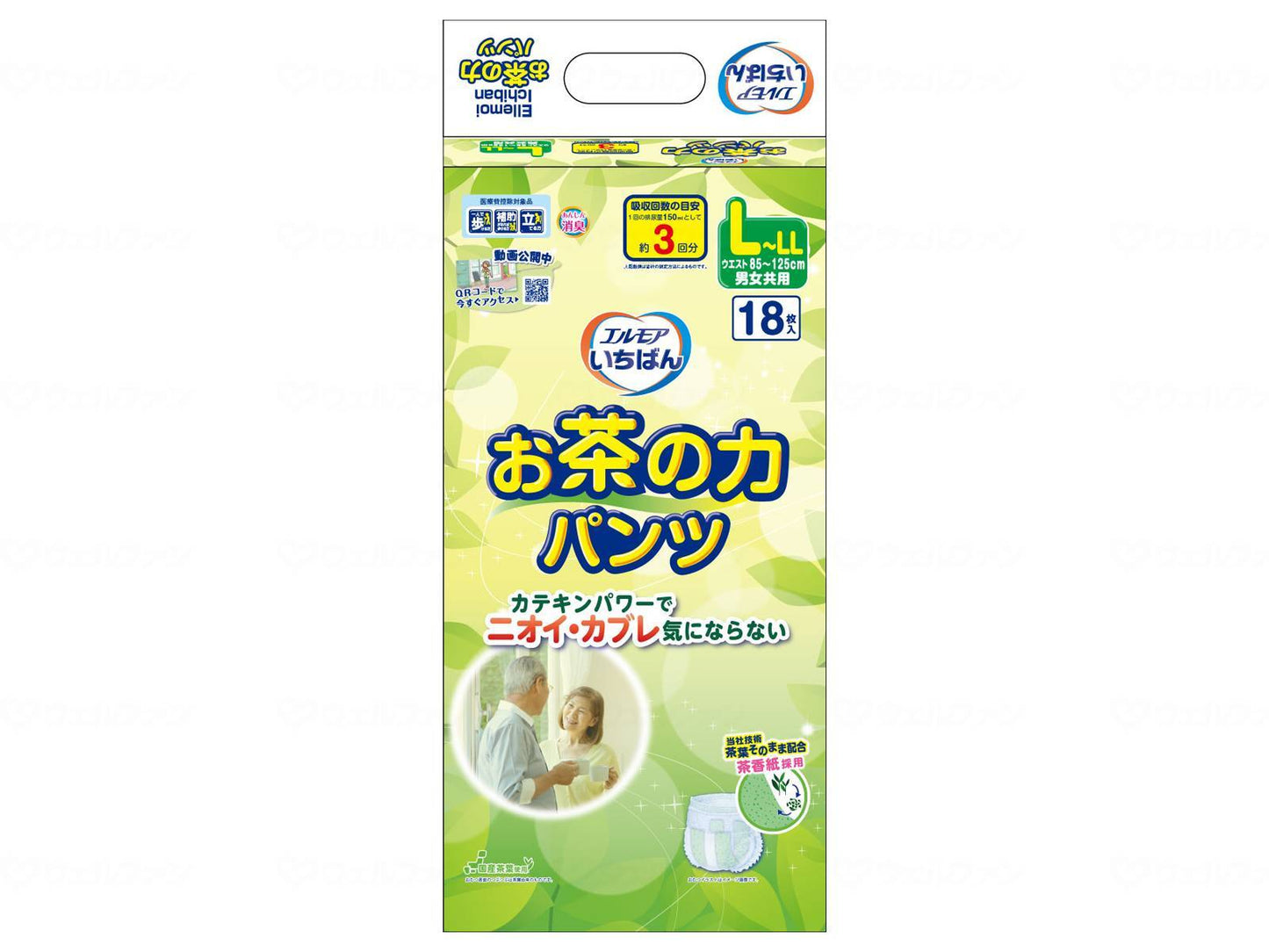 カミ商事Tｴﾙﾓｱいちばんお茶の力ﾊﾟﾝﾂ ｹｰｽ L-LL