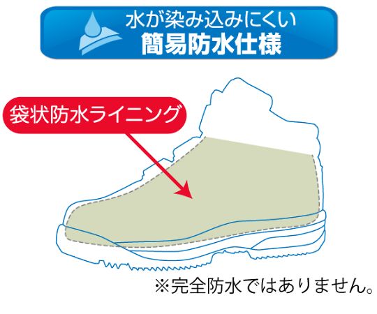 JSAA Class A certified, simple waterproofing, for cold regions, toe cap sneakers, black, 27.5cm, MPS-155, 27.5, 1 pair