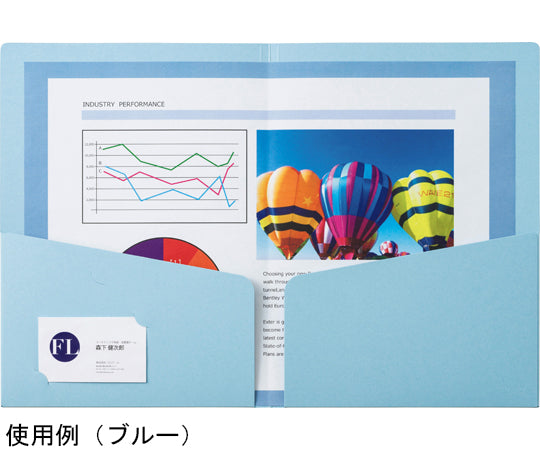 カラーPホルダー　カラーポケットホルダー（紙製）　PH-54C(W) 1冊
