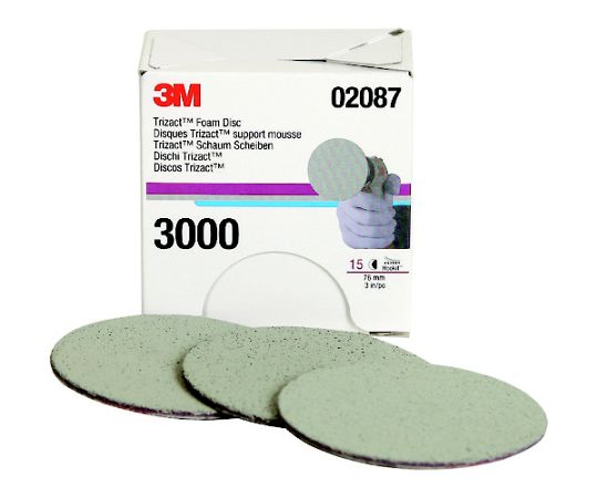 フッキット トライザクトフィニッシングディスク 76mm #3000 15 1箱（15枚入）　2087M 1箱(15枚入)