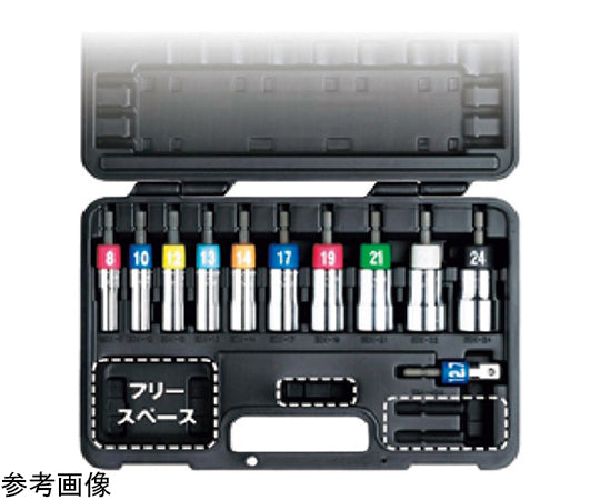 電動ドリル用アルファソケットセット　EDX-824AS 1セット