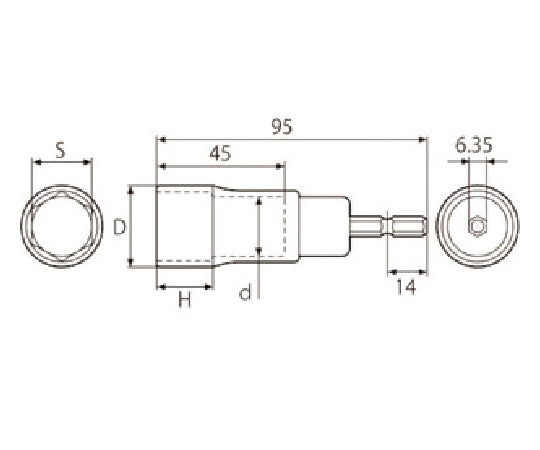 電動ドリル用アルファソケットセット　EDX-824AS 1セット