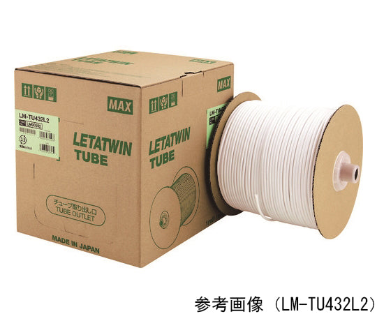 チューブマーカー　レタツイン　ドラム式　チューブ白　内径3.2mm　LM-TU432L2 1巻