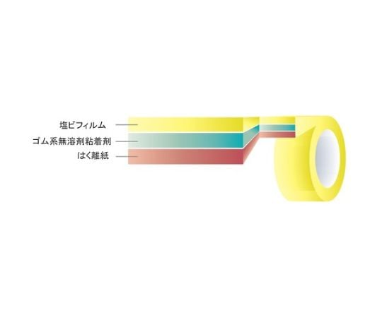 リアル　粗面ラインテープLS　0.91mm×50mm×10M　黄　SLT-50Y 1巻