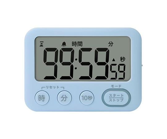 Toki-Sapo 100-hour timer with stand, lights up to inform you, LV-3288-LB, 1 unit