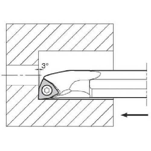 Kyocera Internal Diameter Machining Steel Bar S-SWUB(P)-A S10H-SWUBR06-06A 1 pc