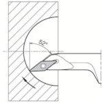 Kyocera Steel bar for inner diameter spherical surface, inner end surface, and copying S-SVJP/C/B-A S12M-SVJPR08-16A 1 piece