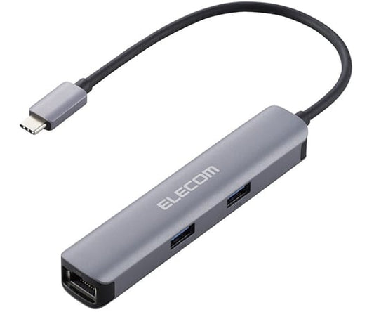 Type-C 도킹 스테이션 알루미늄 바디 USB3.1Gen1×3포트 HDMI×1포트 LAN포트 부착 실버 DST-C17SV/EC 1개