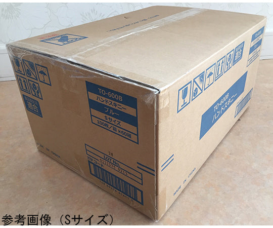 핸드 스키니 장갑 블루 M 100장입 TO-600B 1상자(100장입)