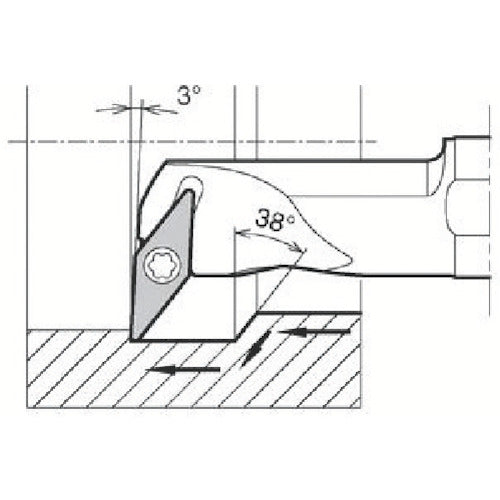 Kyocera Copy Machining Steel Bar S-SVUC(B)-A S25S-SVUBR16-34A 1 pc