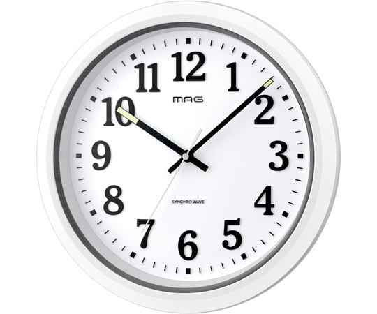 MAG電波防塵防水掛時計　ナヤ　W-734 WH-Z 1個