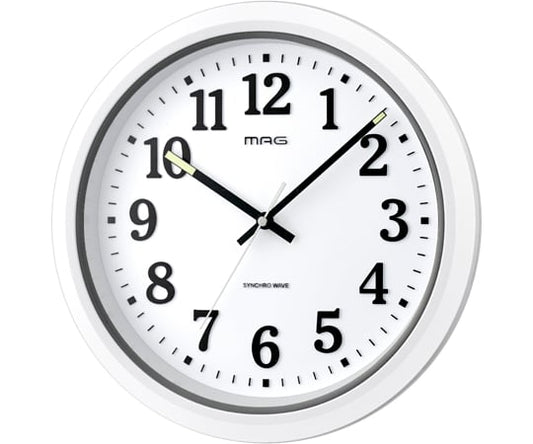 MAG電波防塵防水掛時計　ナヤ　W-734 WH-Z 1個