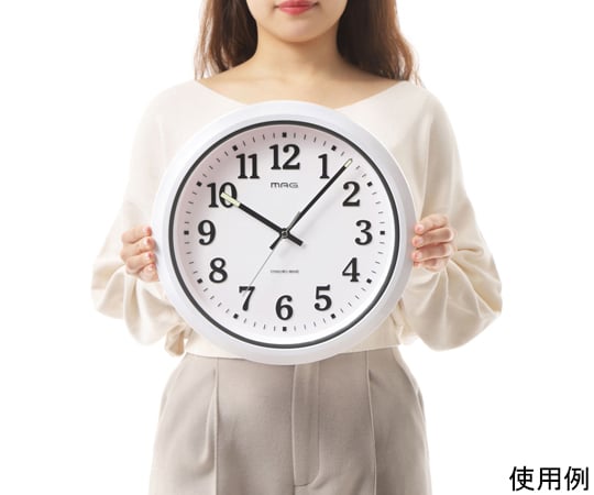 MAG電波防塵防水掛時計　ナヤ　W-734 WH-Z 1個