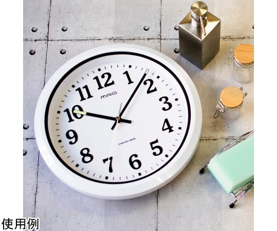 MAG電波防塵防水掛時計　ナヤ　W-734 WH-Z 1個