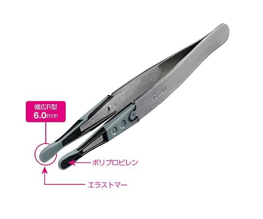 ESDソフトチップピンセット　P-645-J 1個