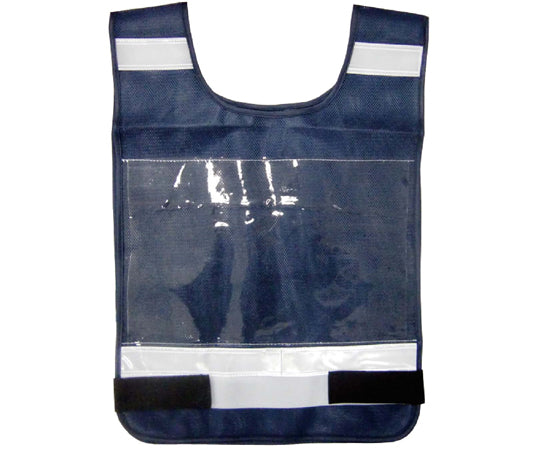 Safety Reflective Bib Vest (A4 size with clear pocket) Navy 8168-navy 1 piece